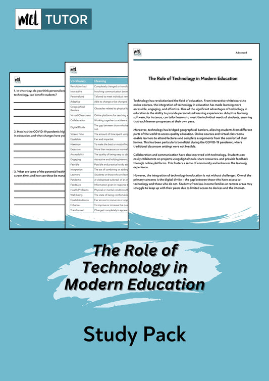 The Role of Technology in Modern Education - Advanced English Lesson