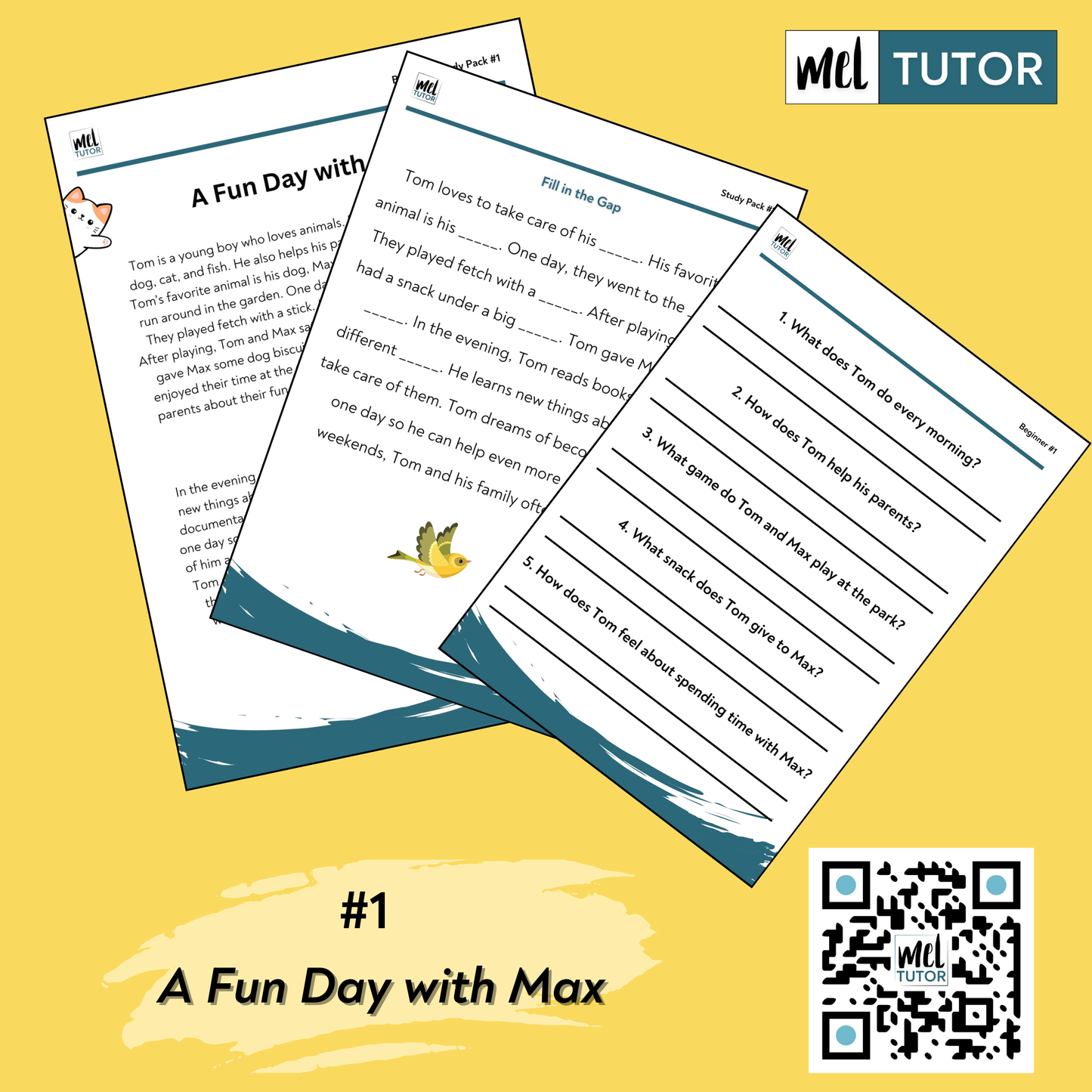 Fun Day with Max - Beginner English Lesson