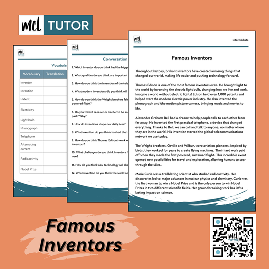 Famous Inventors - Intermediate English Lesson